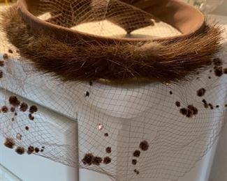 Vintage Fur Fascinator