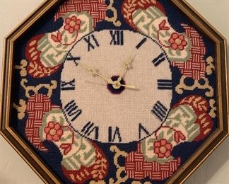Embroidered Clock
