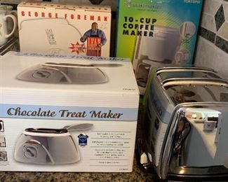 George Foreman, Coffee Maker, Toaster, Chocolate Treat Maker