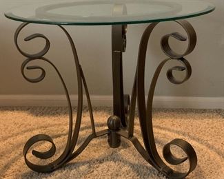 Glass & Iron Table