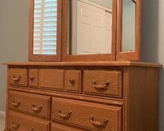 Vintage Oak Bedroom Set