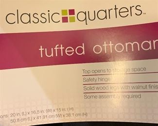Classic Quarters Tufted Ottoman