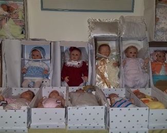 Tons of dolls including Ashton Drake and Madame Alexander 