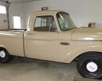 1965 Ford F100. Long Bed. Partially Restored, In "AS IS" Condition. Some Assembly. Grill, parts, etc. in bed of truck. We know it needs a Clutch. We will be accepting closed bids starting at $4500. until Saturday, Feb. 17 @ 3:00 PM. See next 5 pictures