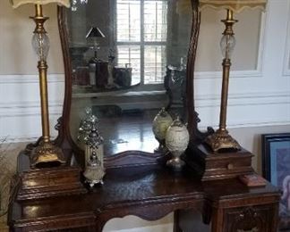 Antique Dressing Table/Mirror