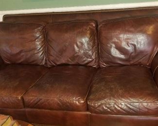 Quality Hancock & Moore Leather Sofa