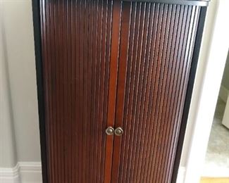 1 of 2 sliding door cabinets