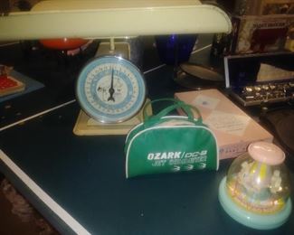 Antique baby nursery scale