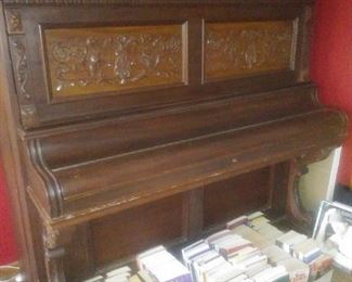 Antique upright piano - beautiful piece