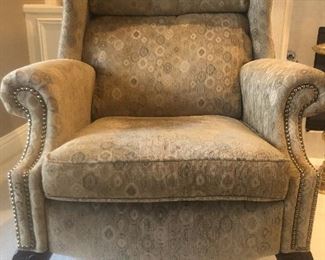Beautiful recliner, like new, very comfortable.