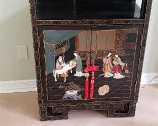 Asian High Relief Bar Cabinet 26L x 14D x 39 1/2 H