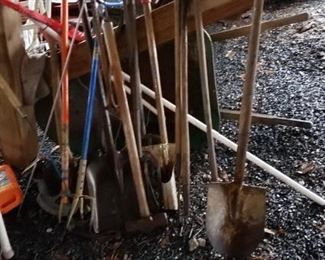 Lots of Garden Tools