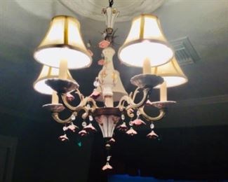 Porcelain Flowers Chandelier 