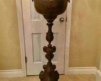 Tall Brass Russian Urn