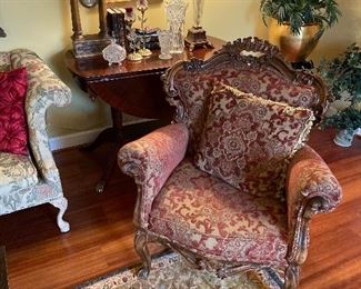 One of pair nice chairs