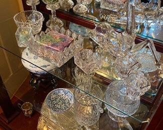 Lots of beautiful glassware
