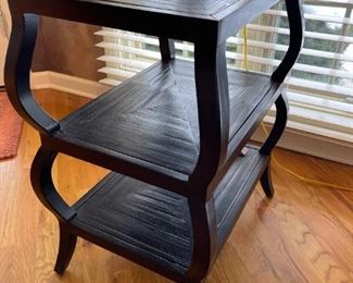 Tiered Wood Side Table