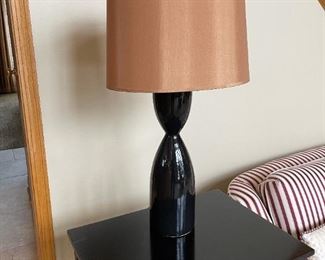 Contemporary Black Ceramic Lamp