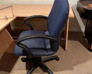 Wood Corner Desk with Office Chair