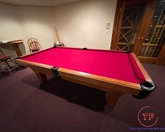 OLHAUSEN Accu-Fast Pool Table with Ping Pong Table Topper from Alkar Billiards