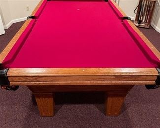 OLHAUSEN Accu-Fast Pool Table with Ping Pong Table Topper from Alkar Billiards