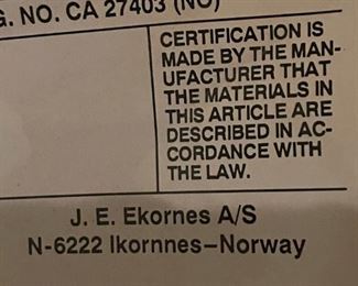 J.E. EKORNES A/S NORWAY Stressless Chair with Ottoman