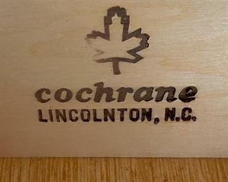 Cochrane Furniture Oak 8 Drawer Tallboy Dresser