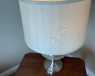 Crackled Glass Lamp