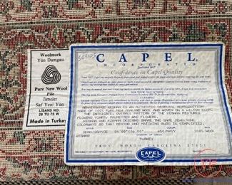 Capel 4' x 6' Turkish 100% Pile Wool Area Rug