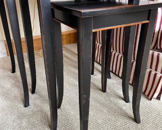 Contemporary Nesting Tables - Black Piano Finish