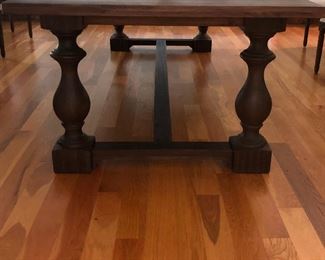 RH 17th Cent Style Trestle Base Table, Baulster Legs