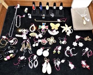 Costume Jewelry, 10 K & 14K gold, sterling  