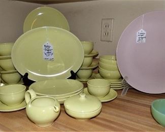 Mid Century Modenr Russell Wright "Iroquois" Set, Fire King Jadeite bowl