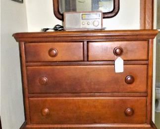 Vintage Maple Chest-on-Chest
