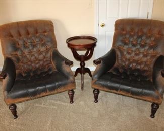 2 LEATHER CHAIRS
