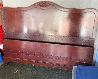 Antique Headboard/foot board/rails
