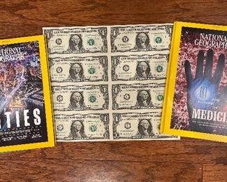 2006 Series Sheet of 8 Uncut $1 Bills