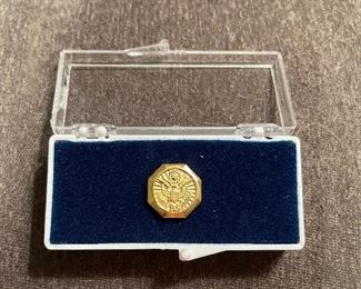 US Army Gold 35 Year Civilian Service Pin