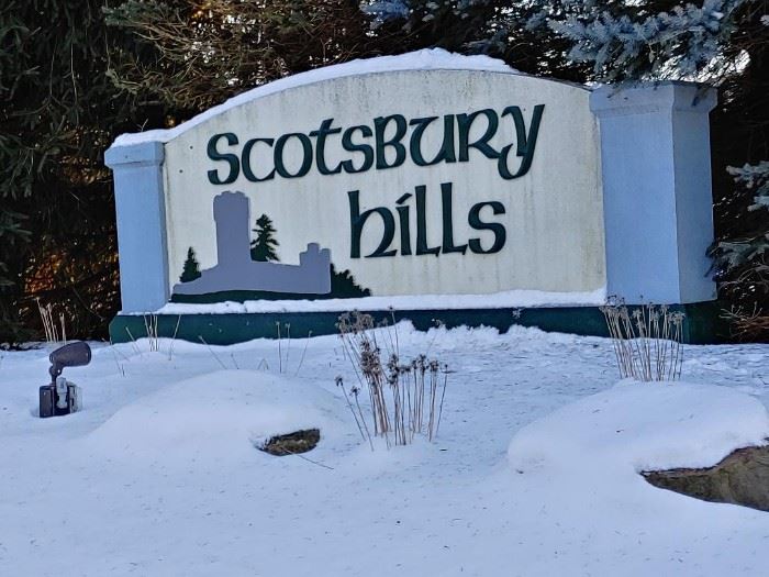 Scotsbury Hills sign