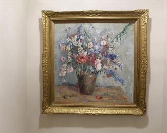 Oil by Liza Krisanic (1905 - 1982) Estimate $1500 Bid $300