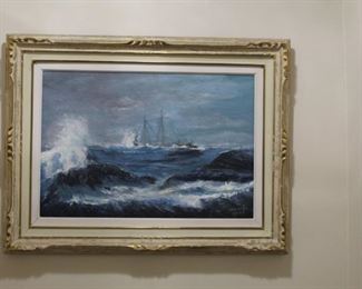 Oil by Jens Peter Mirner Estimate $750 Bid $50