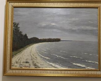 Oil by Jens Peter Mirner Estimate $1200 Bid $200