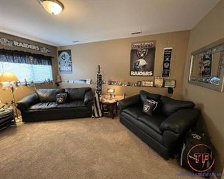 Huge Collection of Raiders Football Team Memorabilia 