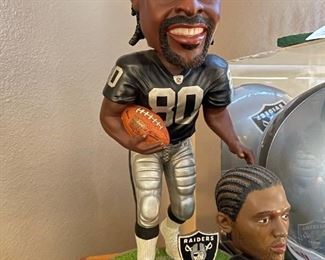 LARGE 18" Limited Edition Jerry Rice Raiders Bobble Head 45/100