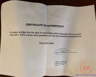 DARREN MCFADDEN Autographed Raiders Mini Football Helmet with COA