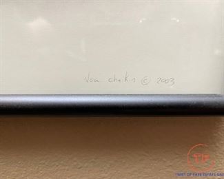 Signed NOA CHAIKIN Raiders Football Print