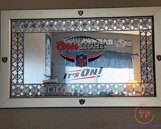 COORS LIGHT NFL "IT'S ON" Beer Mirror