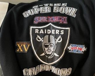 Raiders Super Bowl Champions Letterman Style Jacket