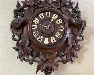 Black Forest Clock and Barometer Set
