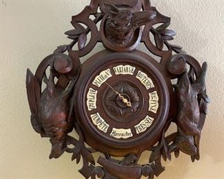 Black Forest Clock and Barometer Set
